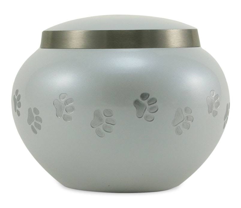Small Pearl Pewter Pet Cremation Urn M9631