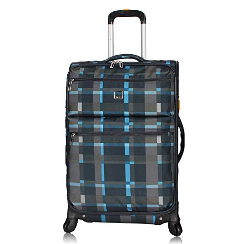 Expandable 24 Inch Softside Spinner Suitcase V400351