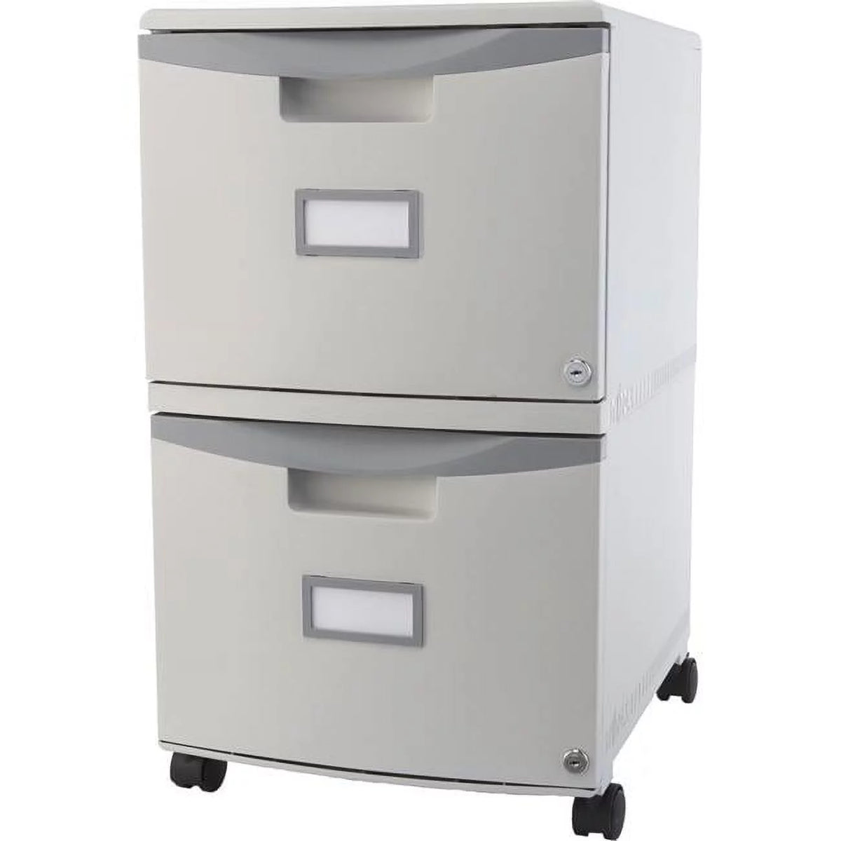Plastic 2-Drawer Mobile File Cabinet Q7841