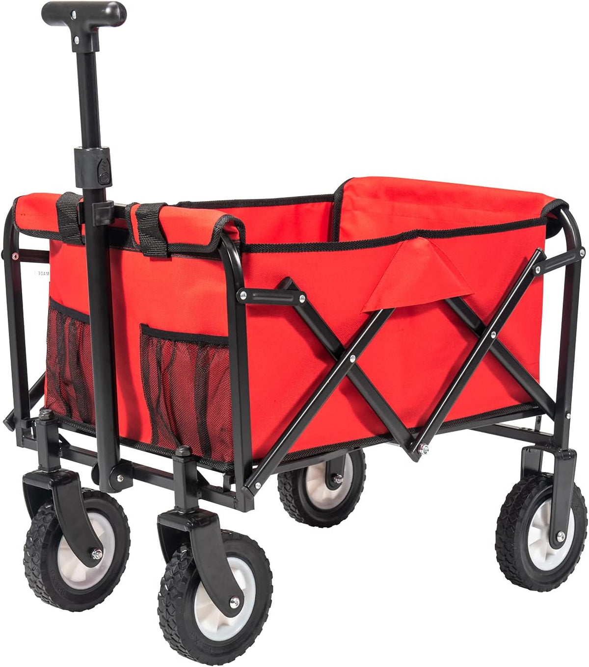 Collapsible Folding Wagon Utility Pull Cart Blue E193908