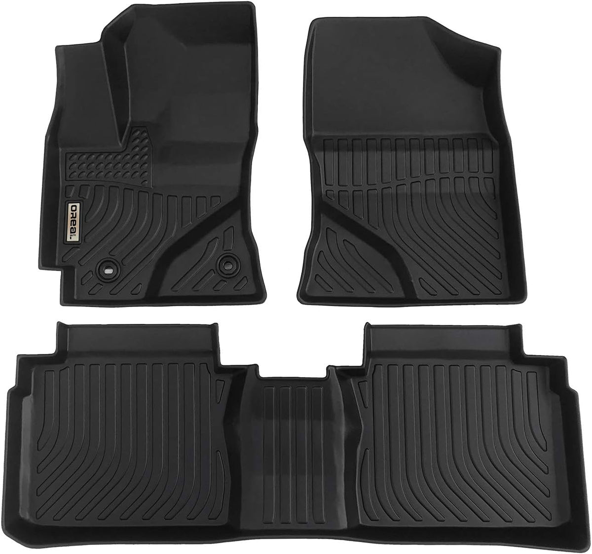 Black Heavy Duty All Weather Floor Mats for Toyota Corolla 2014-2019 Front and Rear Car Carpet O73657