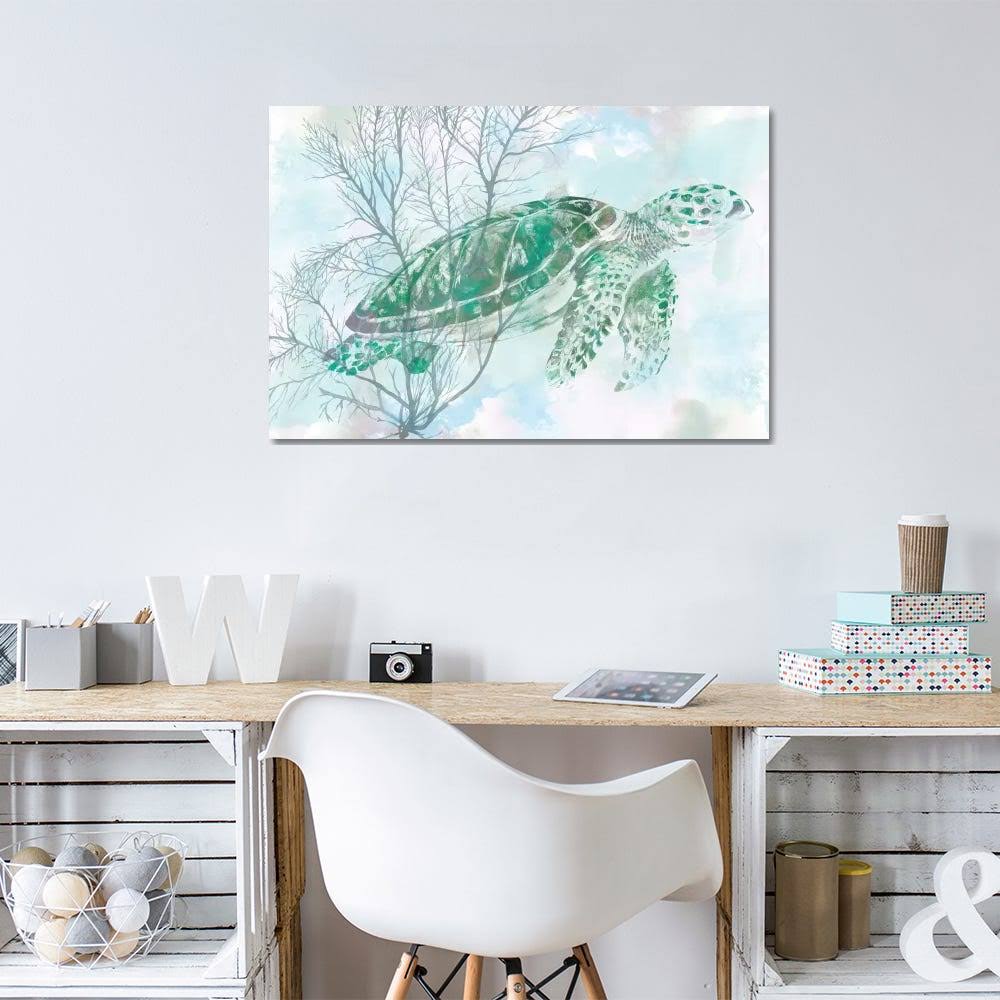 Canvas Prints Watercolor Sea Turtle Z312108
