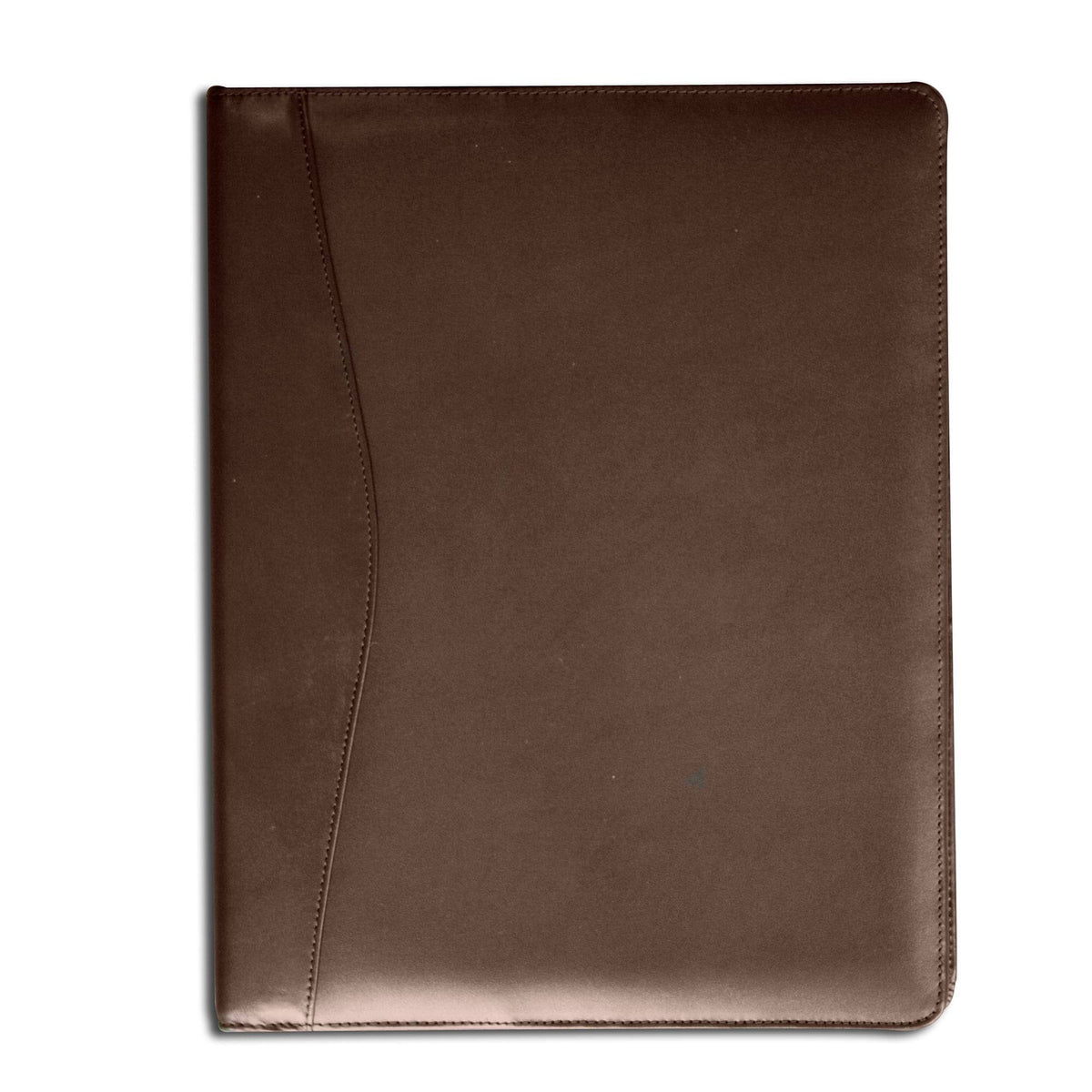 Chocolate Brown Leather Padfolio Q48956