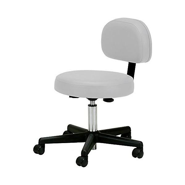 Pneumatic Massage Rolling Stool with Backrest W471