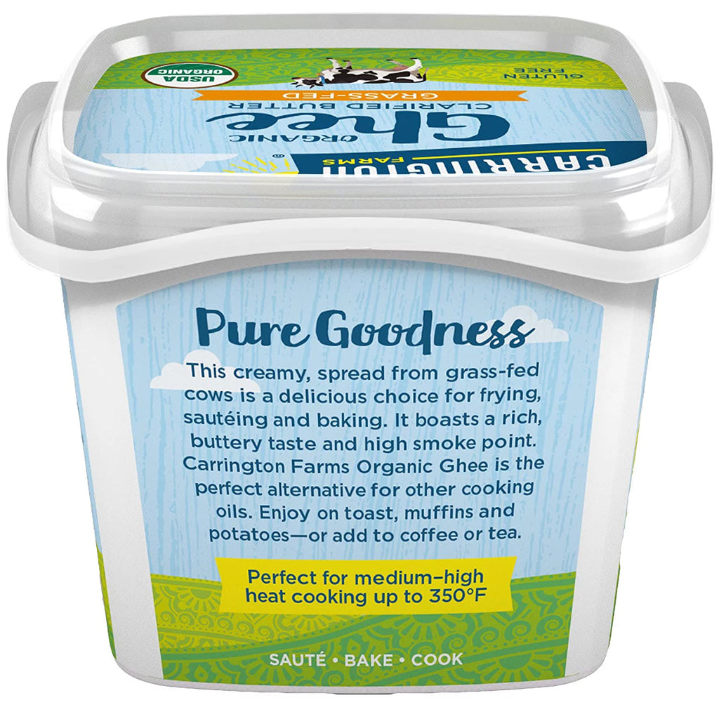 Organic Ghee Clarified Butter Grass Fed 12 fl oz Pack of 2 G621