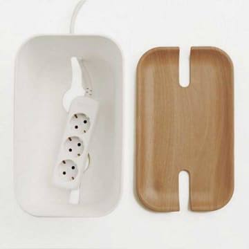 White Cable Organiser F138
