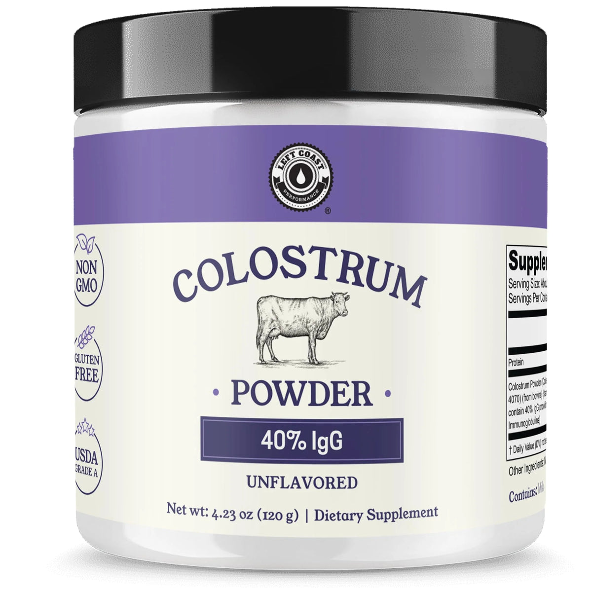 Bovine Colostrum Powder 40% IgG Supplement 60 Servings P864