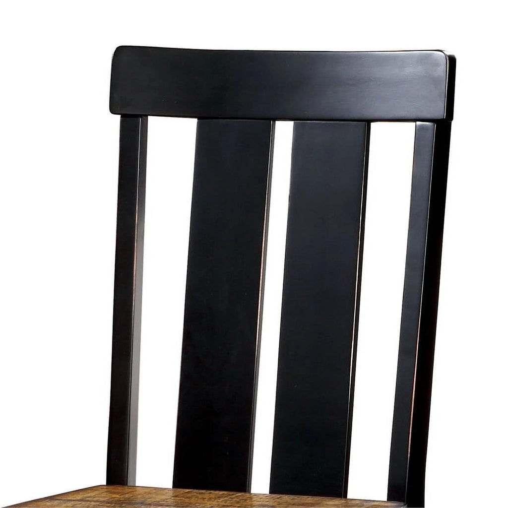 Black Wood Dining Chair Set of 2 M9891