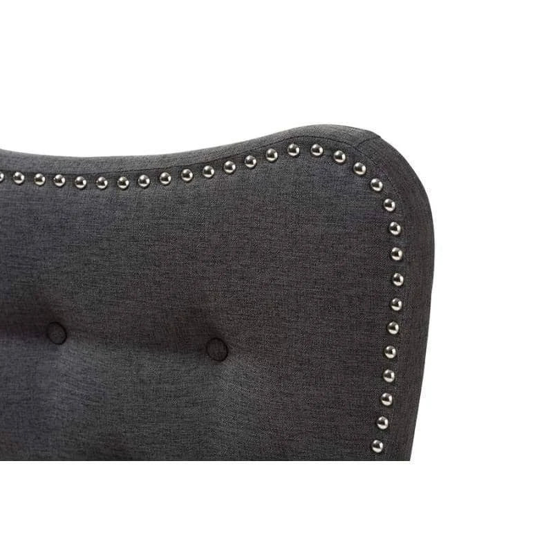 Dark Grey Fabric Full Size Headboard K511612