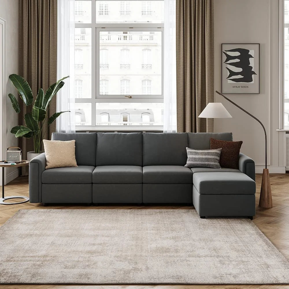 Dark Gray Modular Sectional Sofa V5120