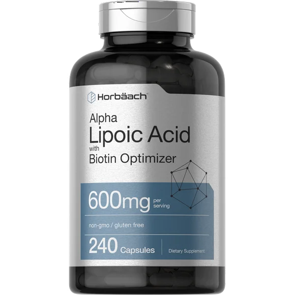 Alpha Lipoic Acid 600mg 240 Capsules with Biotin K512550