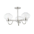 Polished Nickel 3 Light Semi-Flush Mount H85964