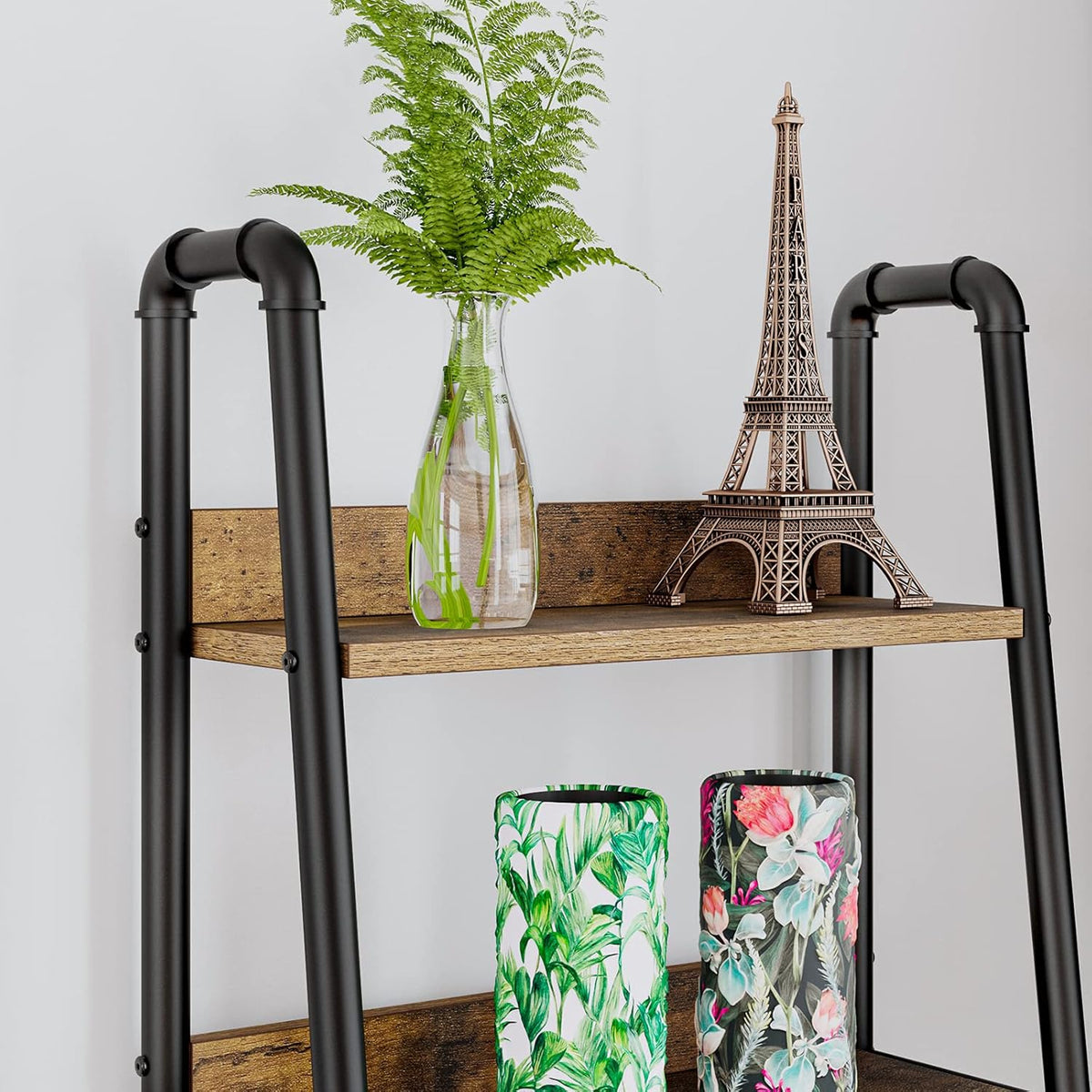 5 Tier Wood Ladder Shelf Z90589