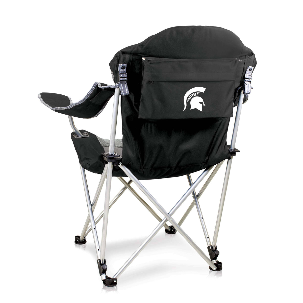 Black Reclining Camp Chair U204