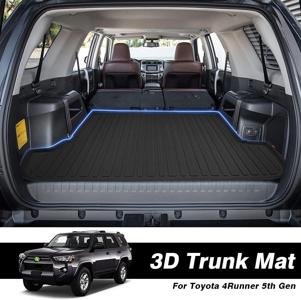 Black All Weather Car Cargo Mat for Toyota 4Runner with 3rd Row Seats D4563