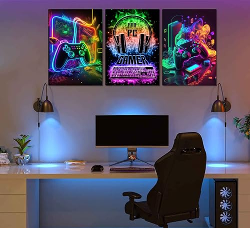 Gaming Wall Art Canvas Prints 12x16in Unframed W9131