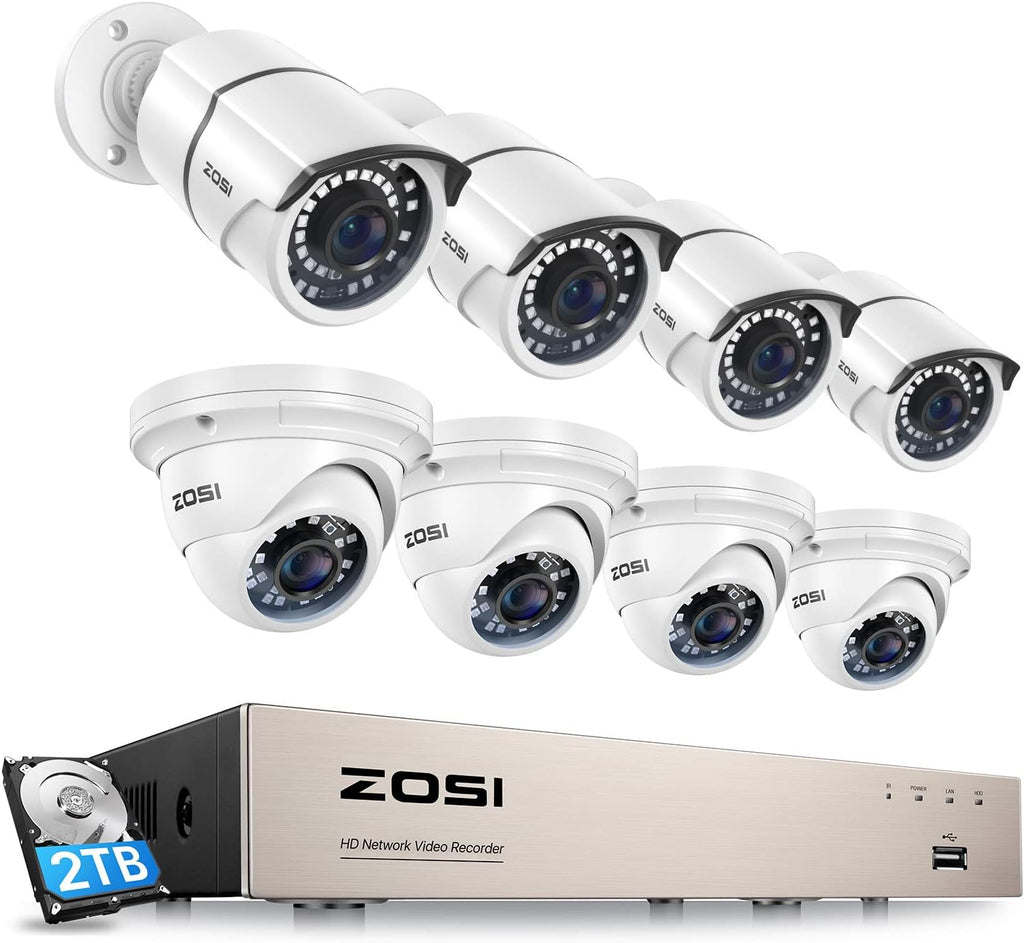 8CH 5MP PoE Security Camera System with 2TB HDD T856620