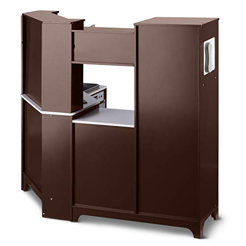 Kids Corner Wooden Kitchen Toy Playset with Stove, Oven, Sink, Fridge and Accessories J26089