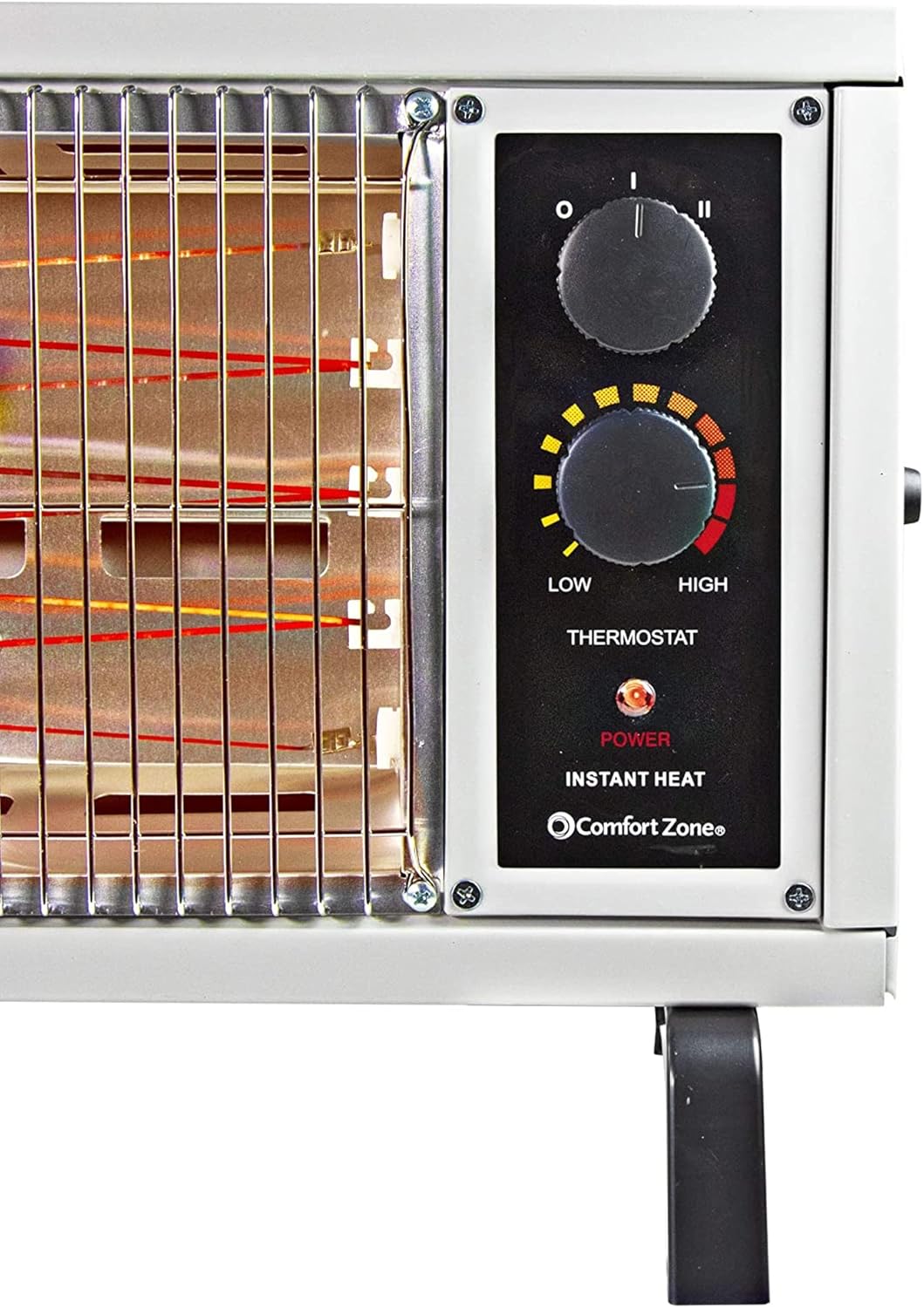 1500 Watt Portable Electric Radiant Space Heater, White, Pack of 2 F919