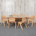 Rectangle Plastic Activity Table Set with 6 Chairs V324619