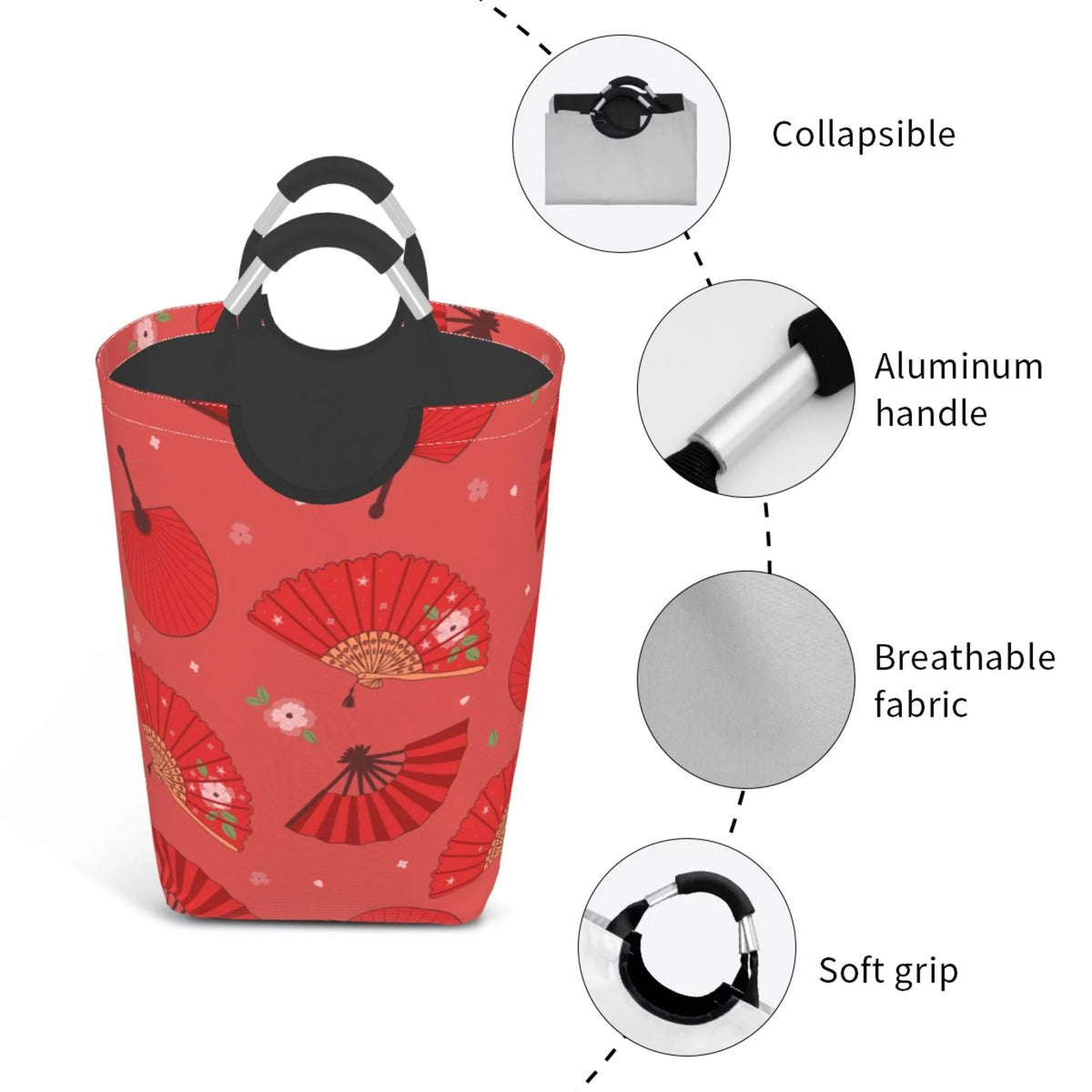 50L Rectangular Waterproof Foldable Laundry Hamper J95920