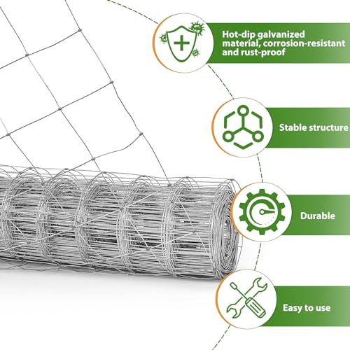 4×164ft Woven Galvanized Cattle Panel A943