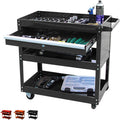 Black Rolling Tool Cart with Ball-Bearing Slides Y48969