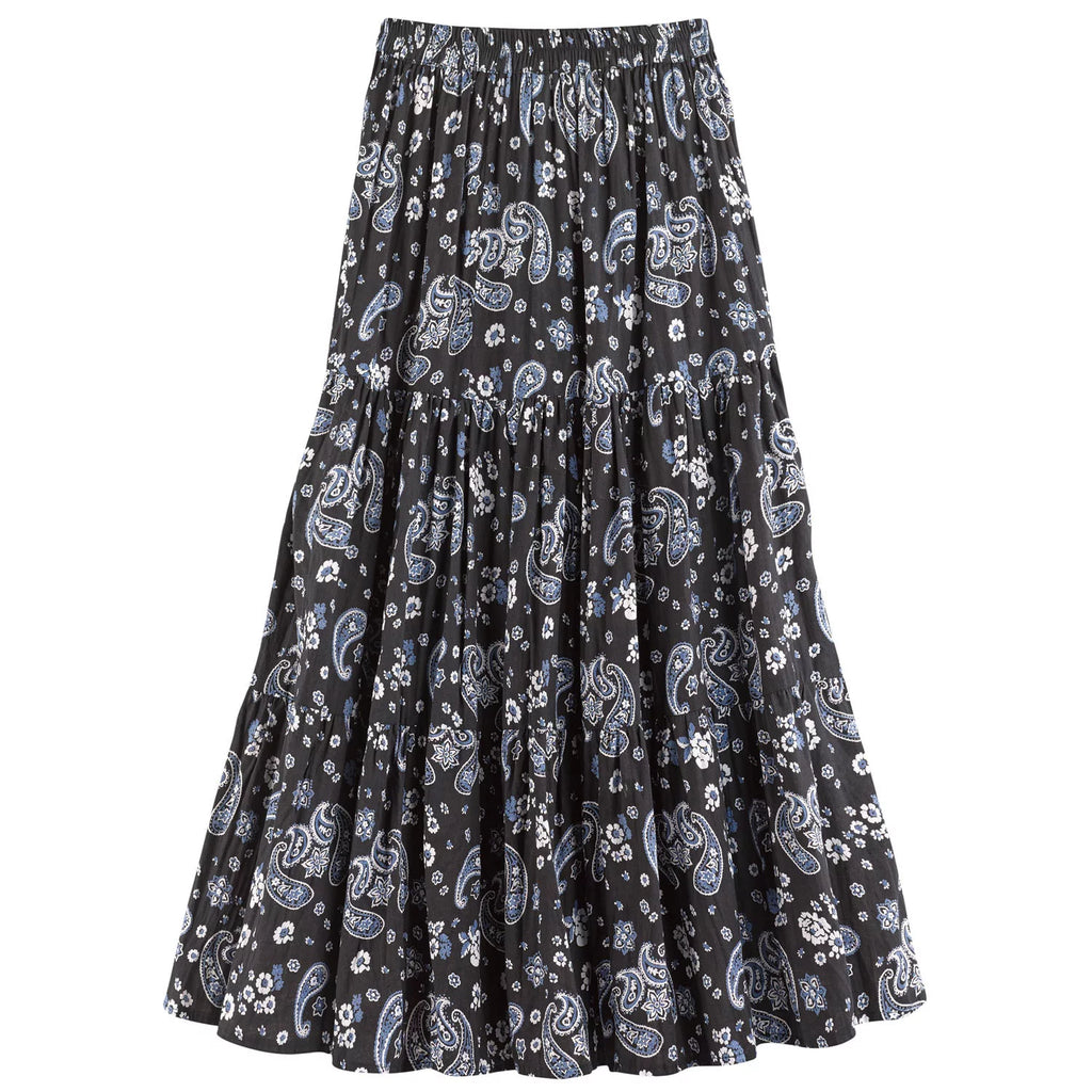 Rust XL 36"L Reversible Boho Maxi Skirt C37875
