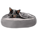 Faux Fur Hooded Donut Bed J95419