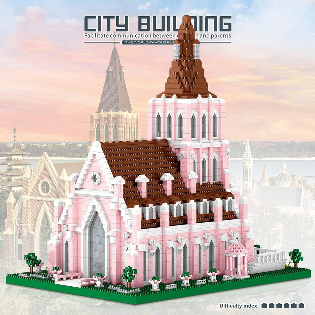 Pink Micro Mini Building Blocks 5,153 pcs 3D Puzzle M604488