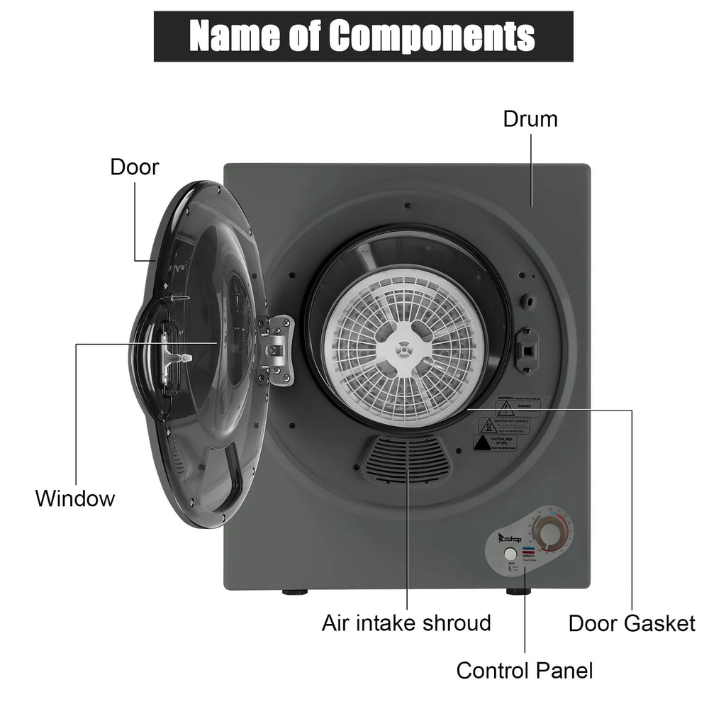 1.6 cu. ft. Compact Electric Dryer O4106
