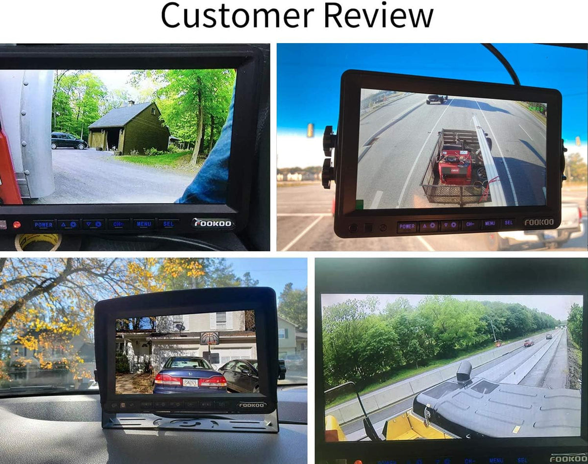 7'' 1080P HD Backup Camera System Kit IP69 Waterproof Rear View Camera U939920