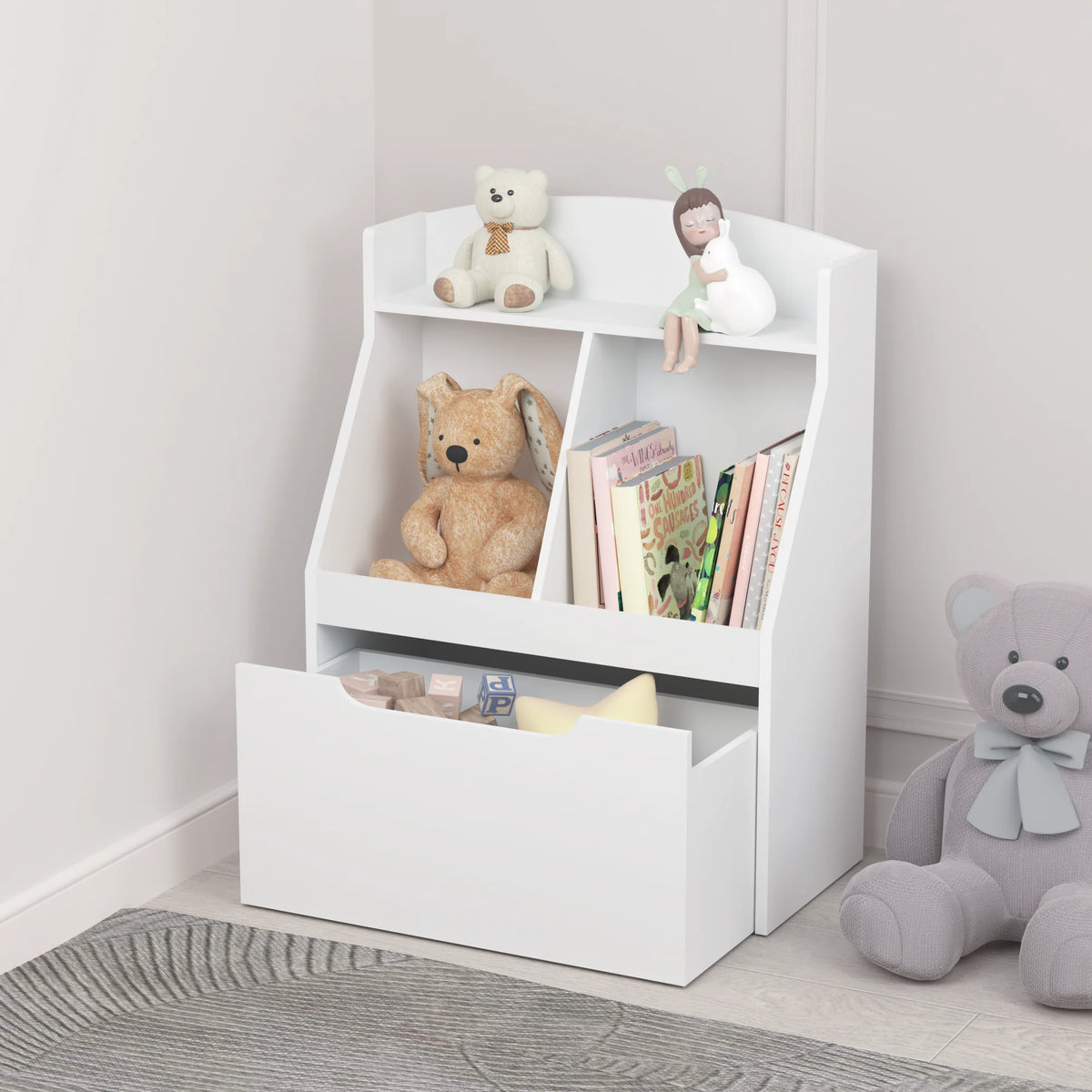 Kids Bookshelf with Drawer M569