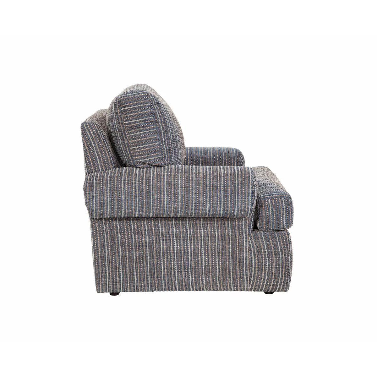 Blue Striped Fabric Chair I982471