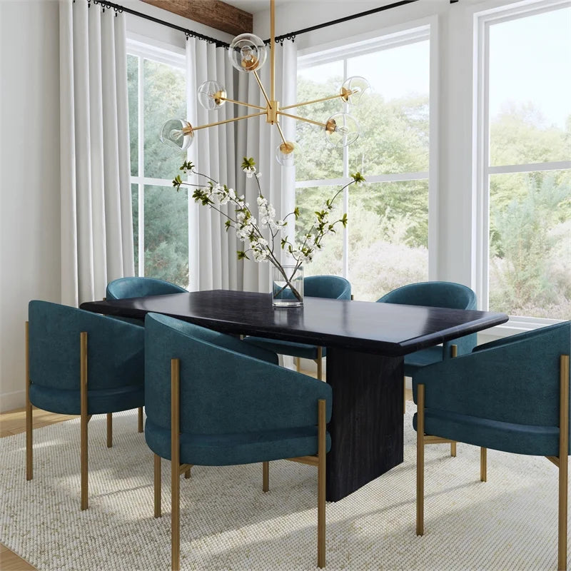 Black Wood Dining Table M939