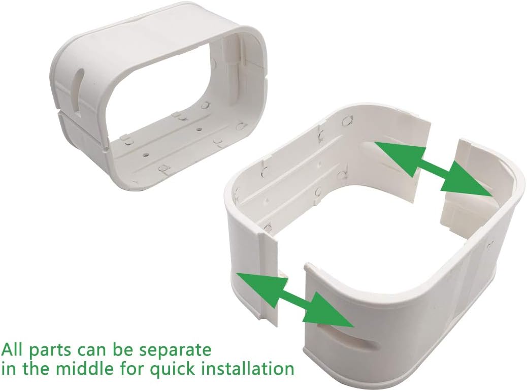 3'' W x 7.5ft L PVC Line Set Cover Kit, Pack of 2 F889936