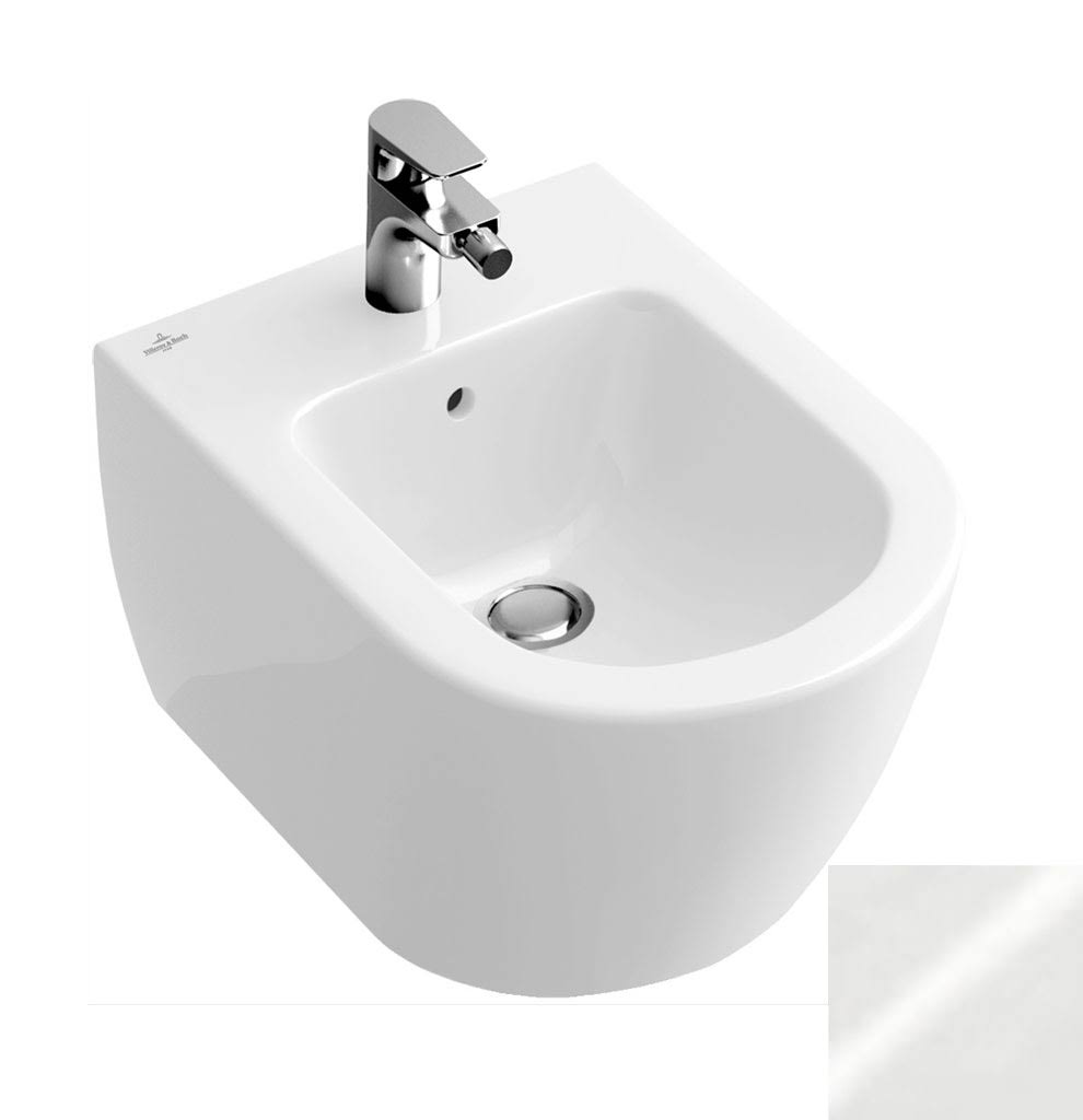 White Wall-Mounted Subway Bidet C1900