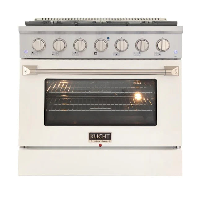 36 in. Propane Gas Range with White Door O66419