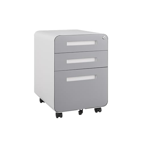 Black 3 Drawer Mobile File Cabinet E34688
