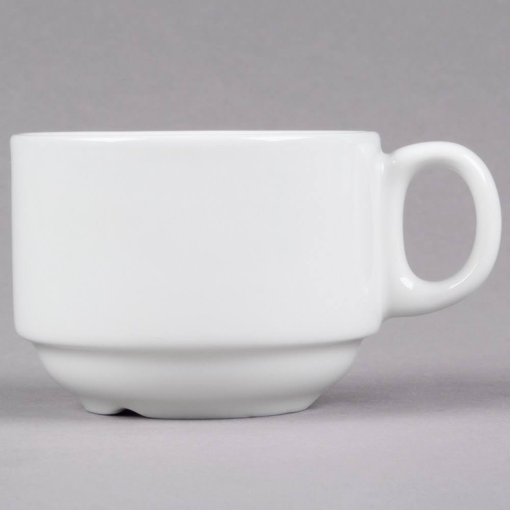 7 oz White Stackable Cup H86097