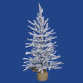 Flocked Angel Pine Artificial Christmas Tree W406