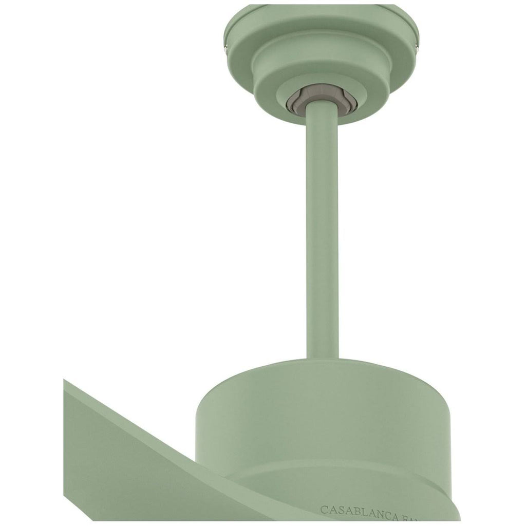 52x22 Piston Ceiling Fan with LED Light Sage Green O6752