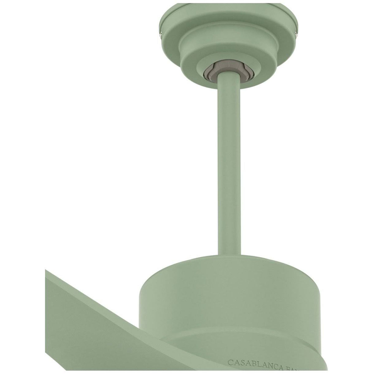 52x22 Piston Ceiling Fan with LED Light Sage Green O6752