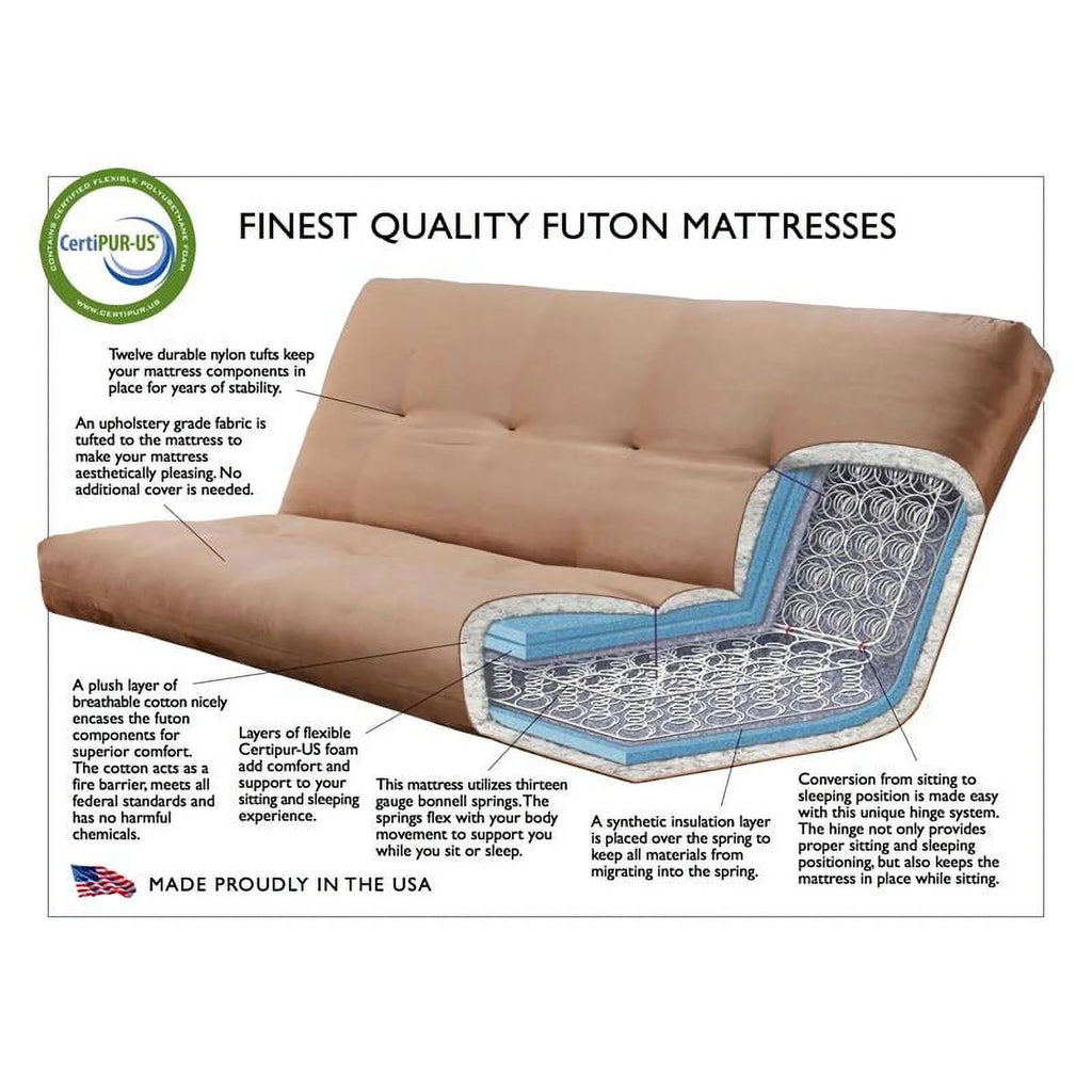 Fabric Full Size Futon Cover in Multi-Color Canadian Print S29097