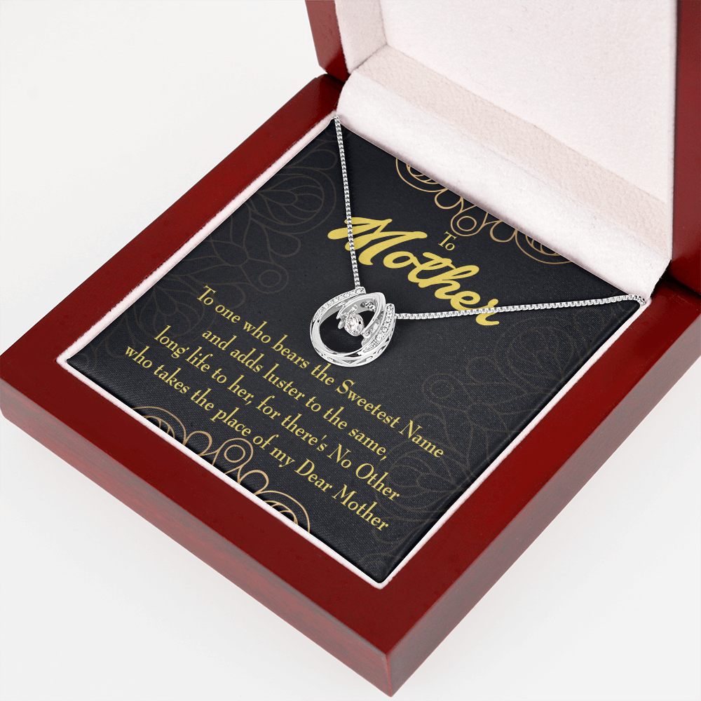 Lucky Horseshoe Necklace with CZ Crystals M267