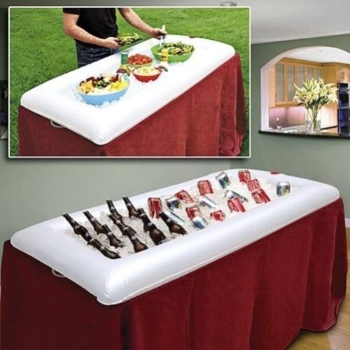 White Inflatable Serving Bar with Drain Plug H527