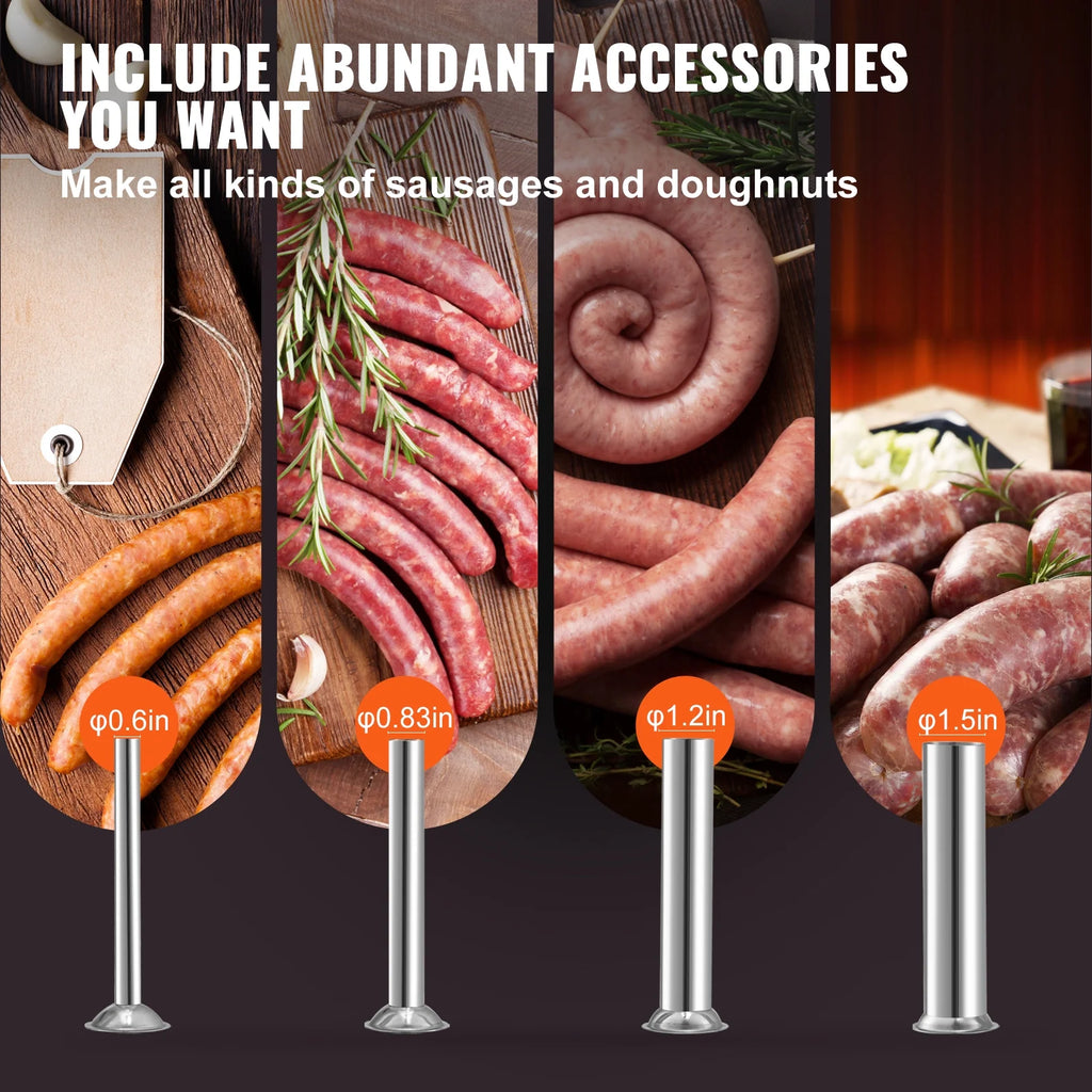 8lbs 5L Stainless Steel Sausage Stuffer A754