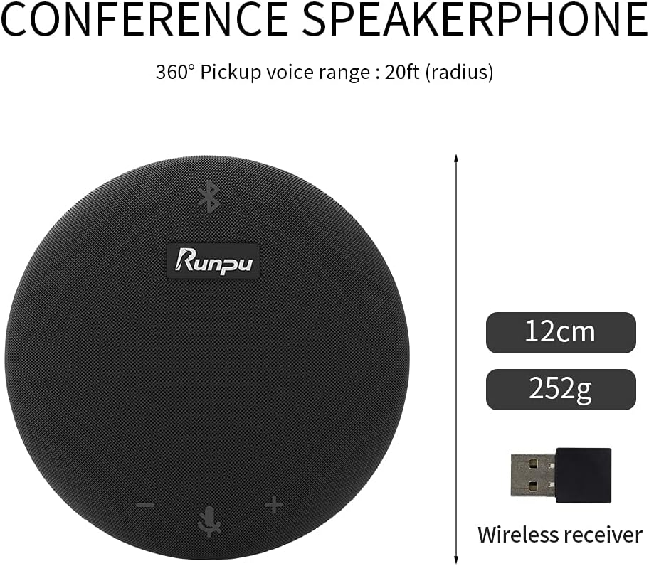 HD1080P PTZ Conference Room Camera and Wireless Bluetooth USB Conference Microphone and Speaker M1711