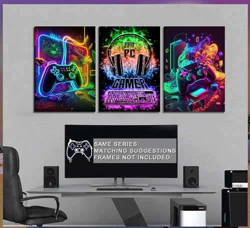 Gaming Wall Art Canvas Prints 12x16in Unframed W9131