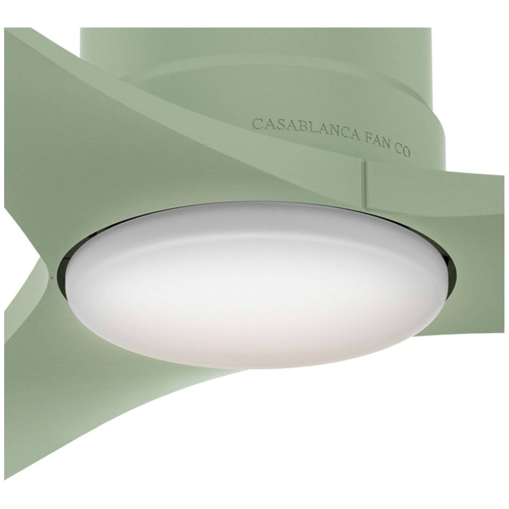 52x22 Piston Ceiling Fan with LED Light Sage Green O6752